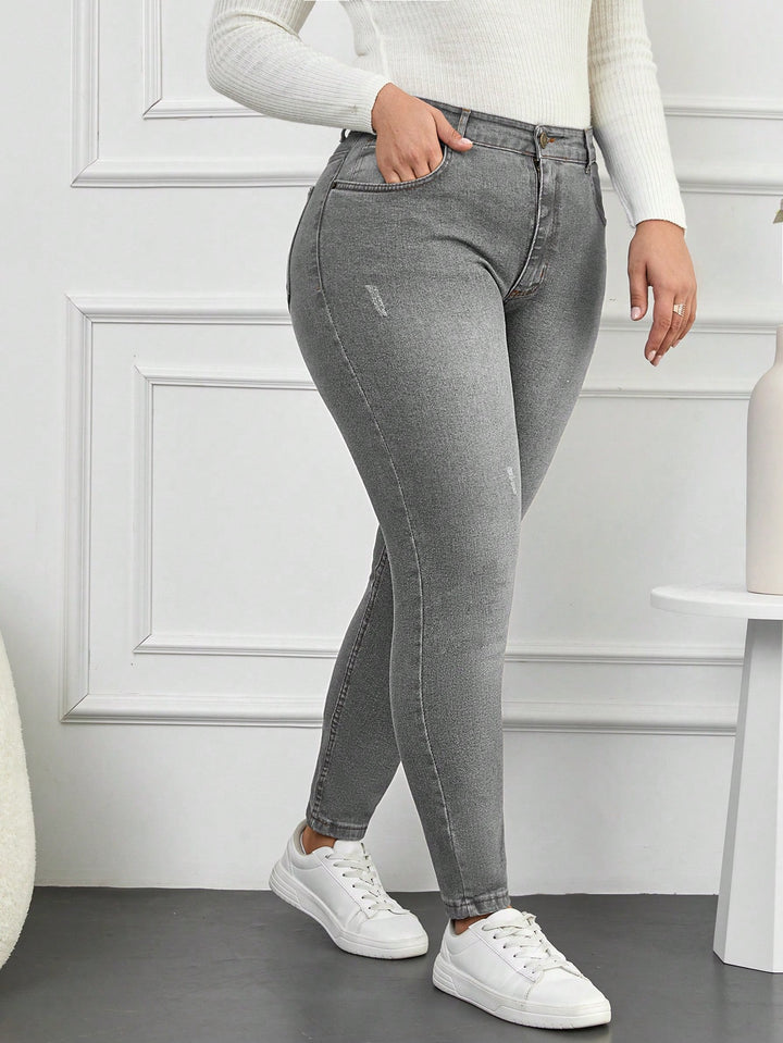 Jeans SHEIN, gri