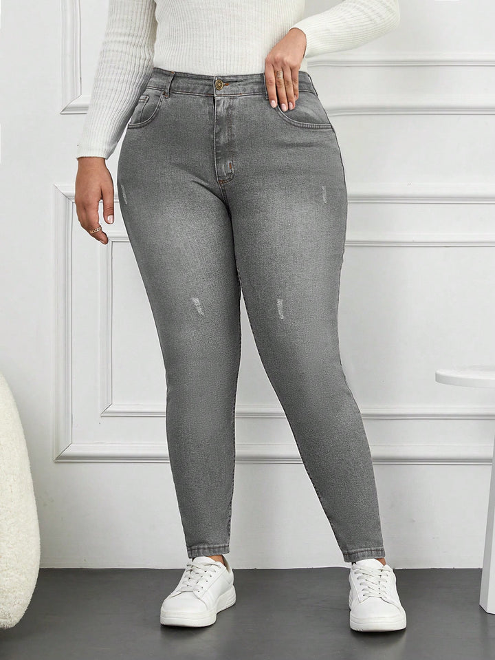 Jeans SHEIN, gri