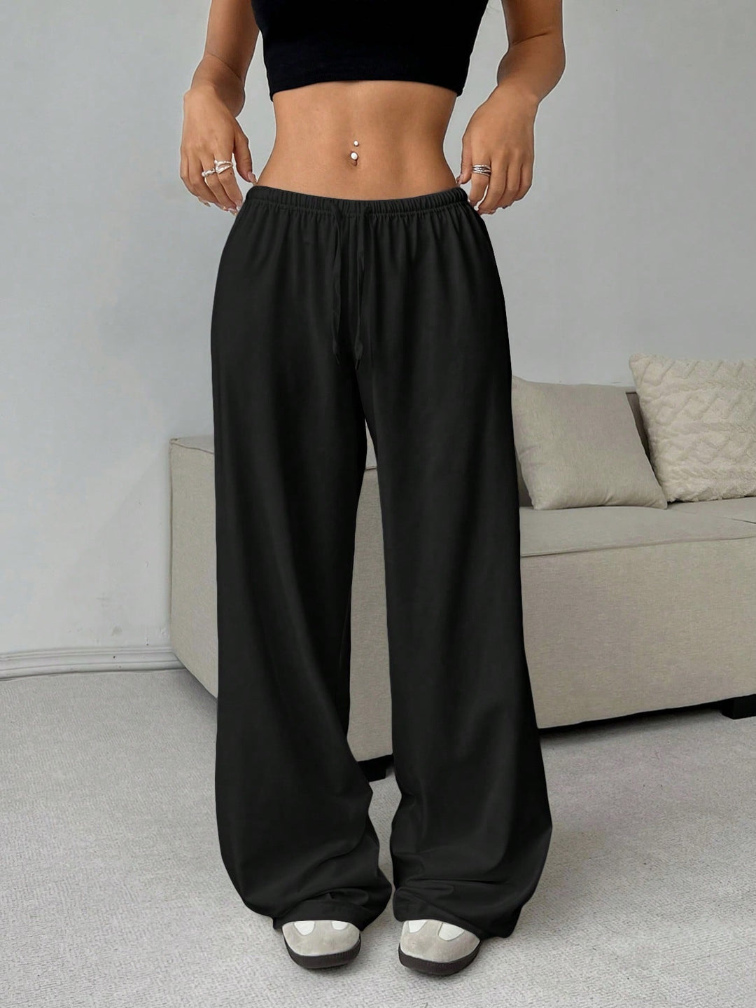 Pantaloni SHEIN, negru