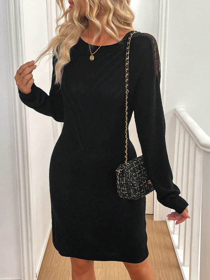SHEIN mini ruha, fekete