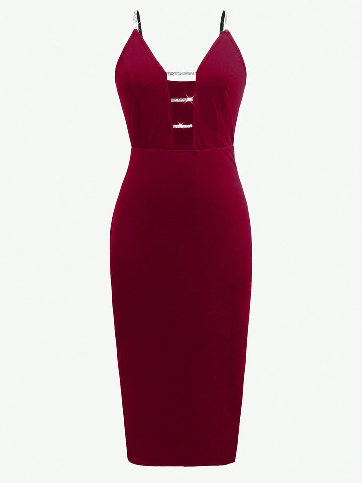 Rochie maxi SHEIN, vișiniu