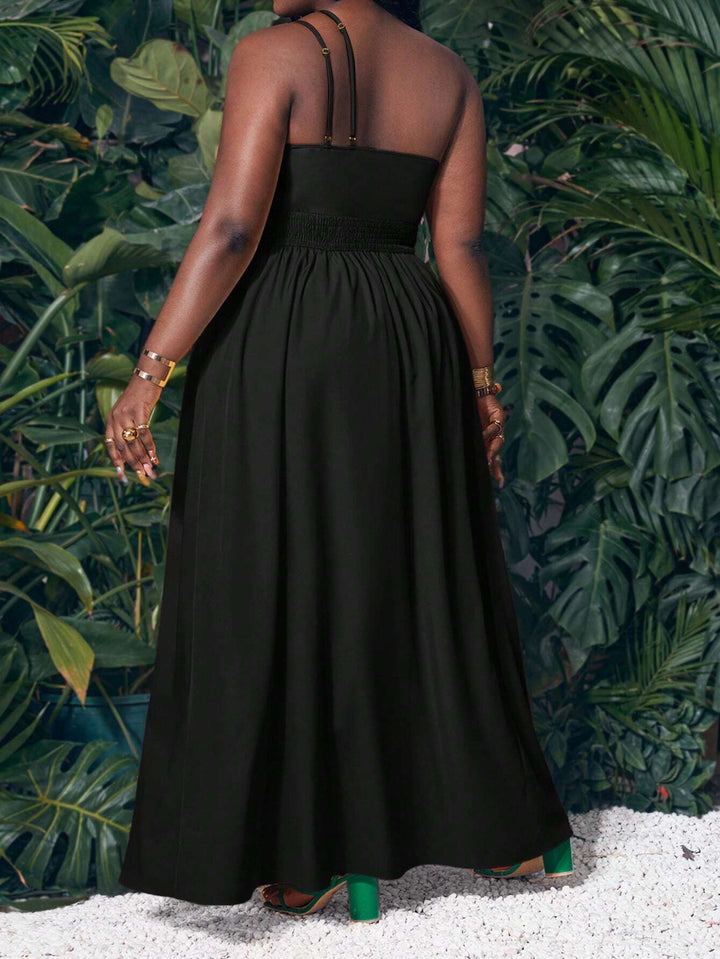 SHEIN maxi ruha, fekete
