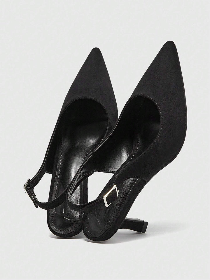 Pantofi cu toc SHEIN, negru