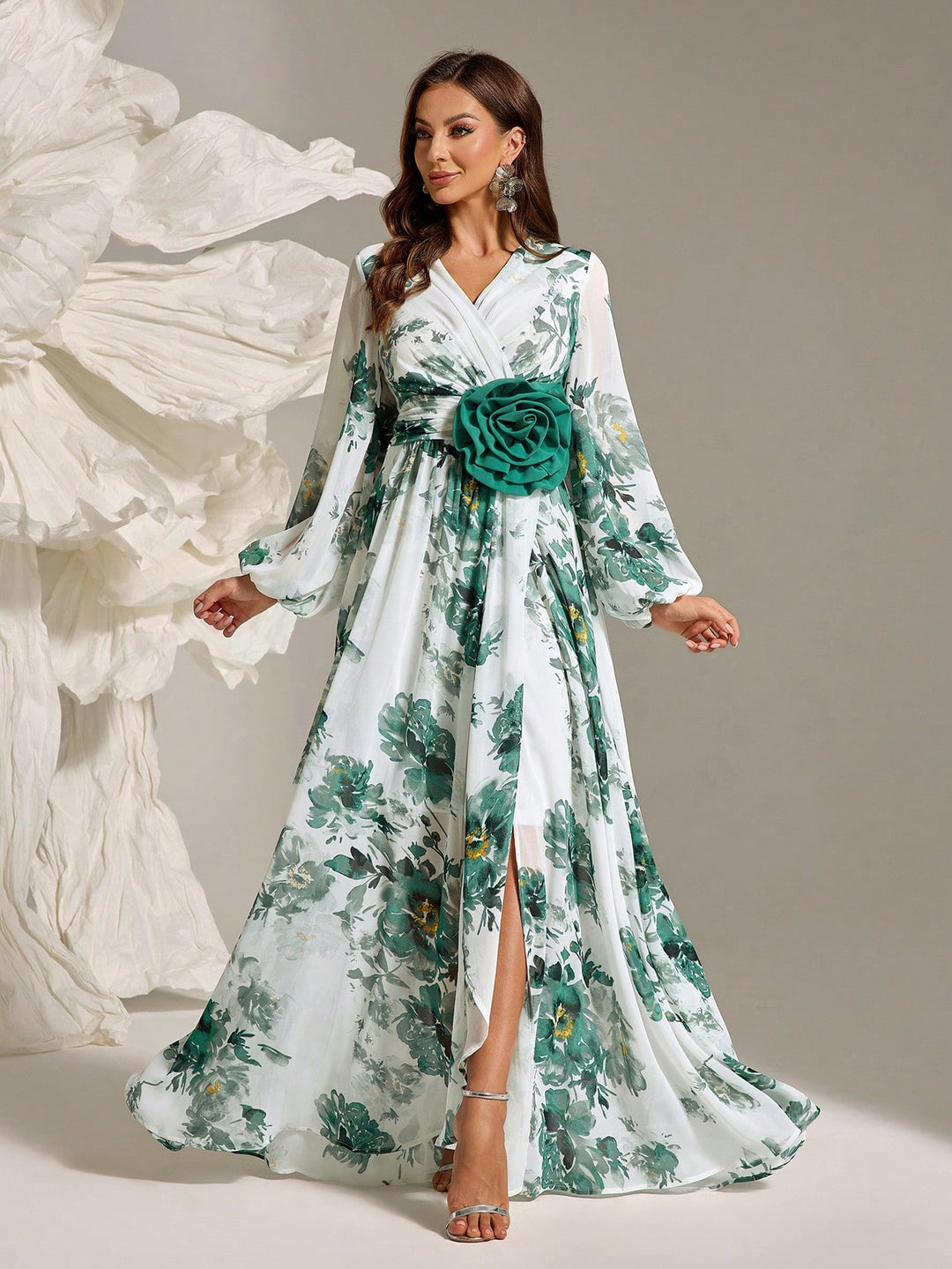 Rochie maxi SHEIN, verde