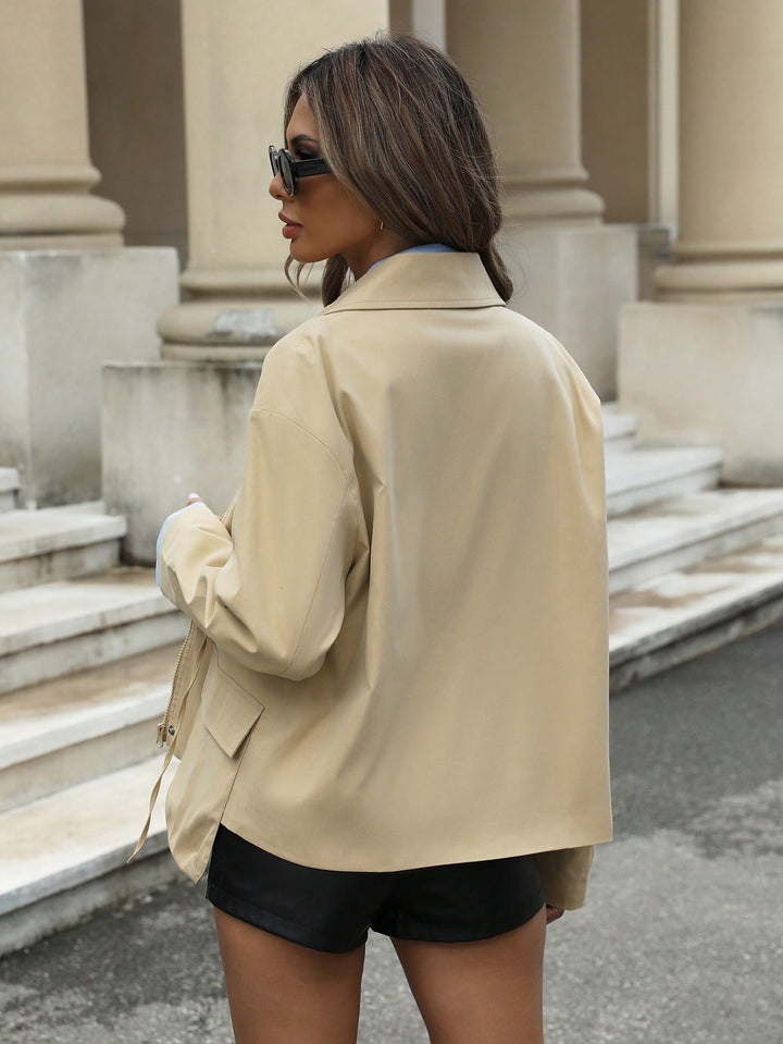 SHEIN kabát, khaki