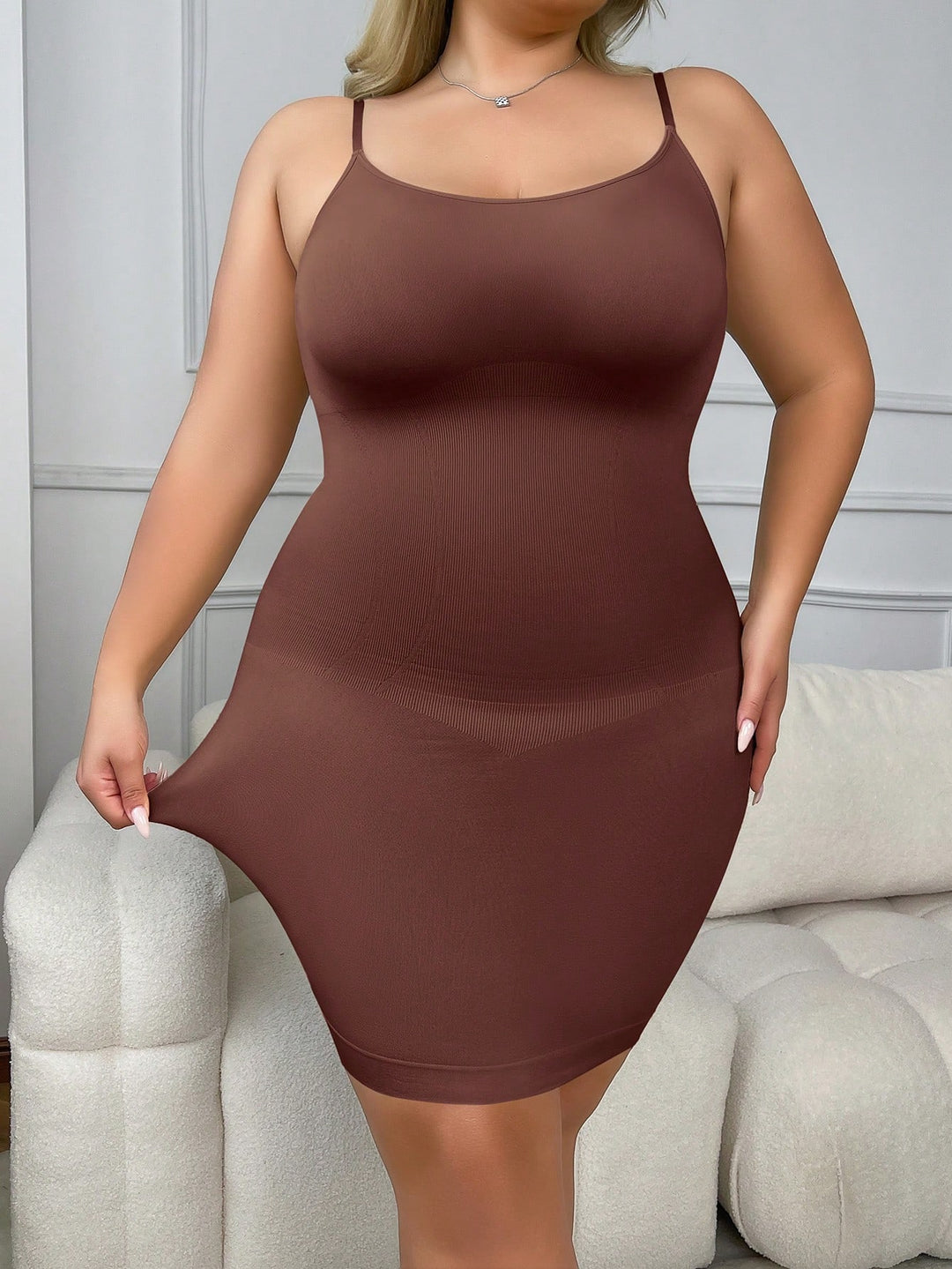 Jupon modelator SHEIN, maro
