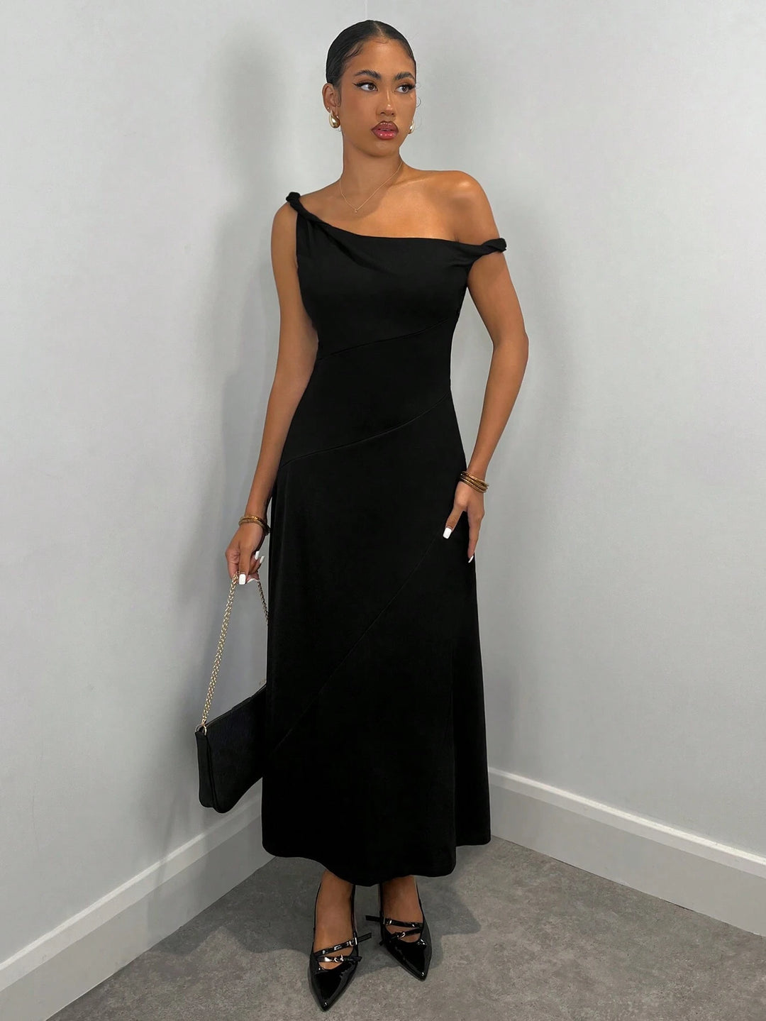 Rochie midi SHEIN, negru