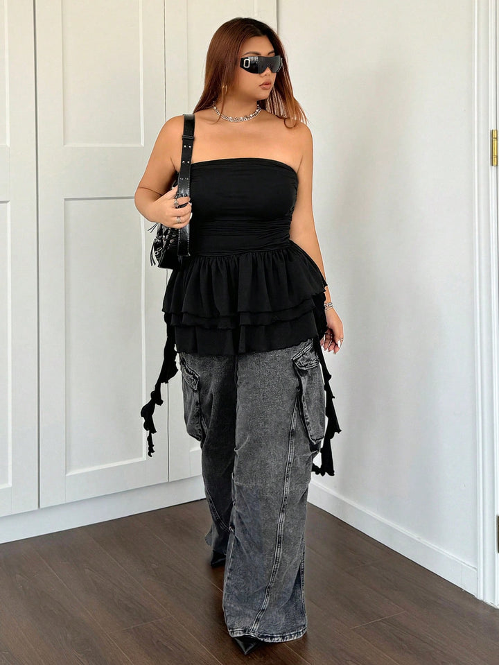 Top SHEIN, negru