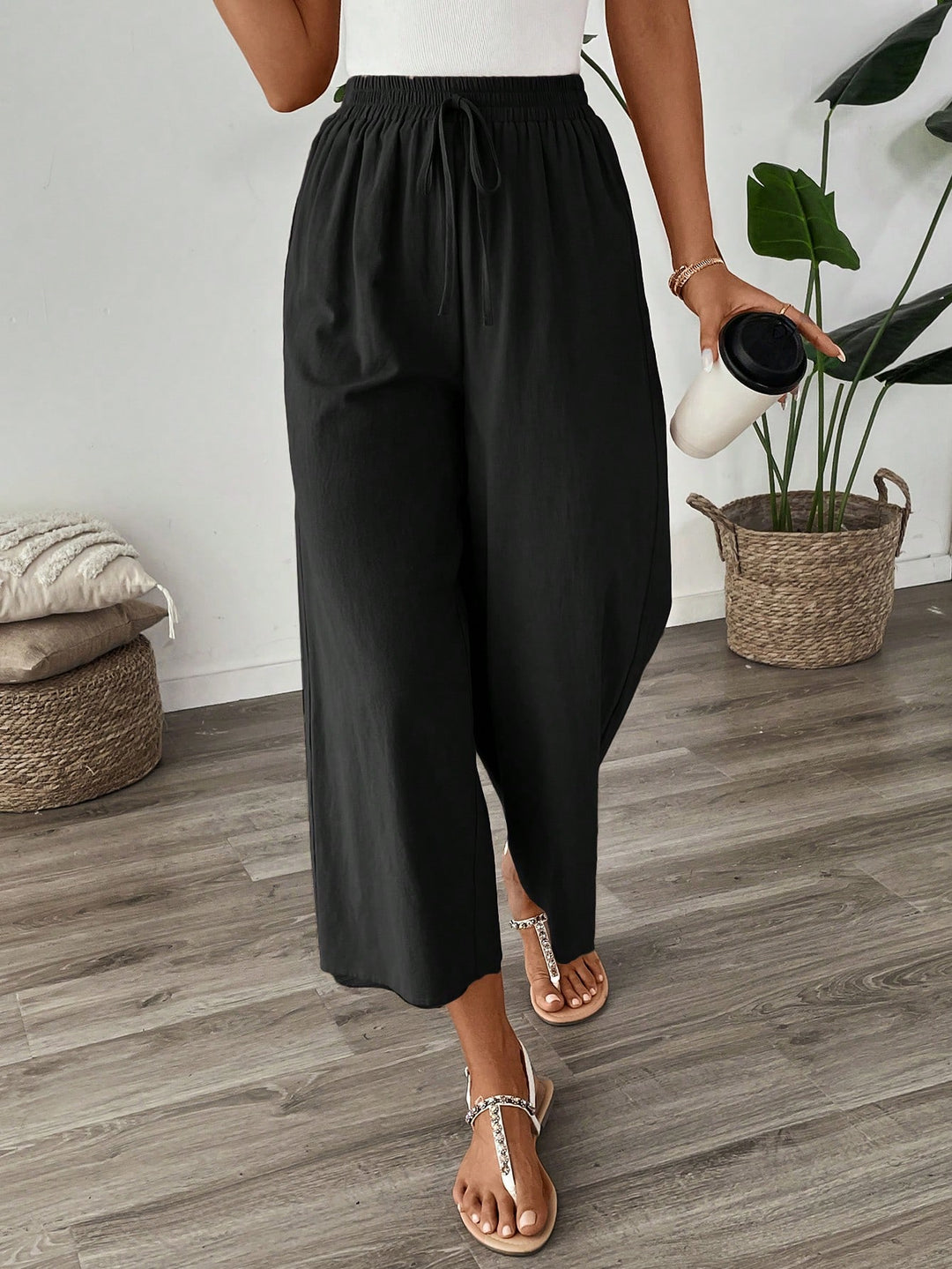 Pantaloni SHEIN, negru