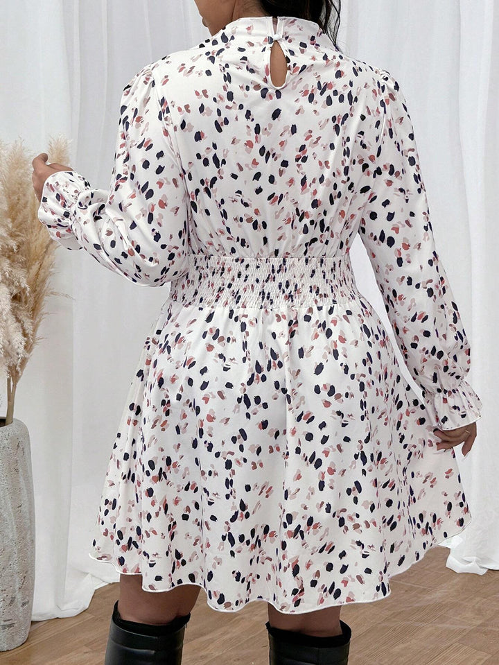 Rochie mini Shein Curve+, mix culori