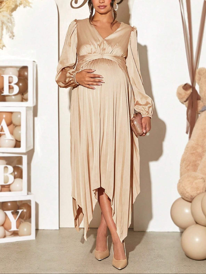 Rochie maxi SHEIN, bej