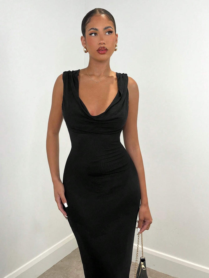 Rochie maxi SHEIN, negru