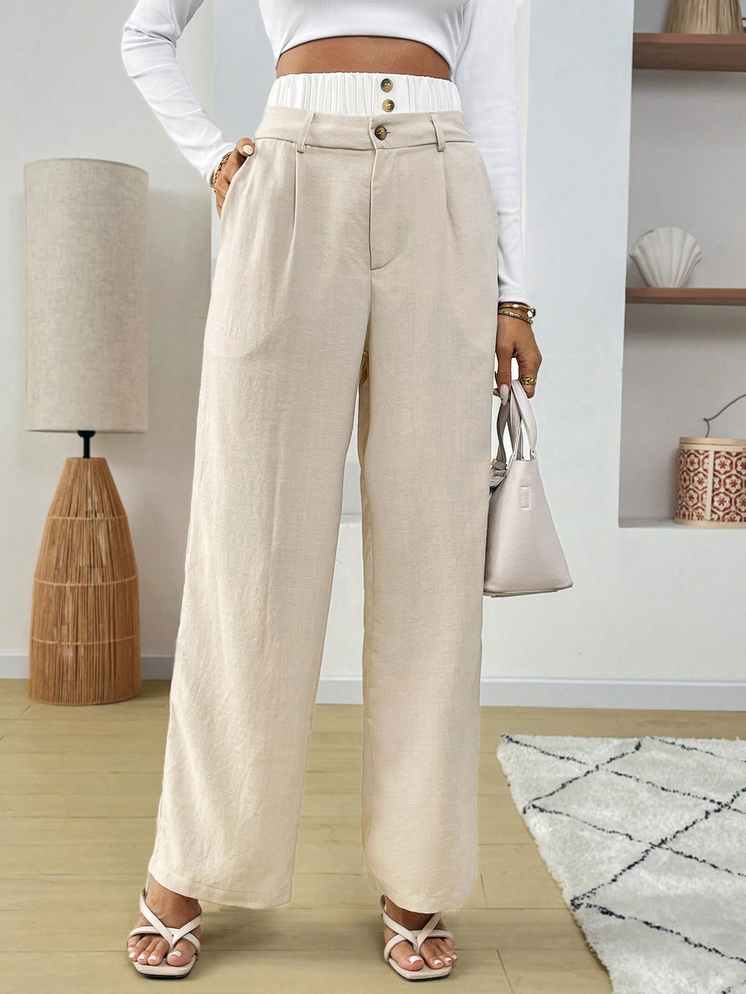 Pantalon SHEIN, kaki