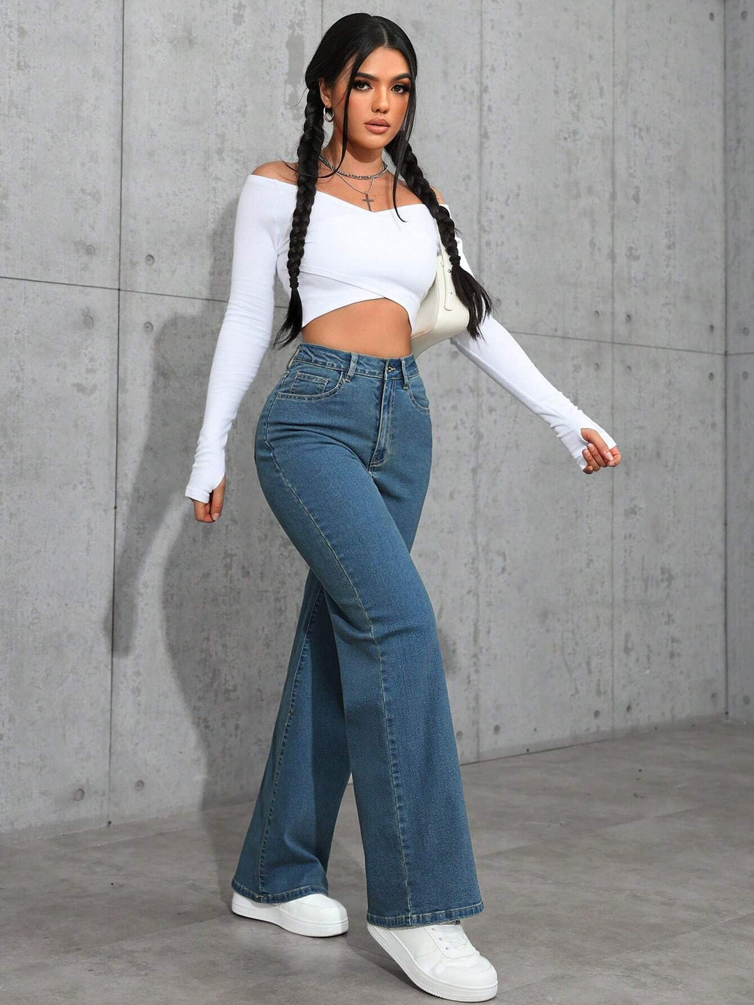 Jeans SHEIN, albastru