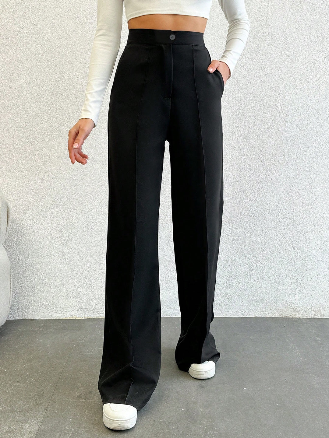 Pantaloni SHEIN, negru