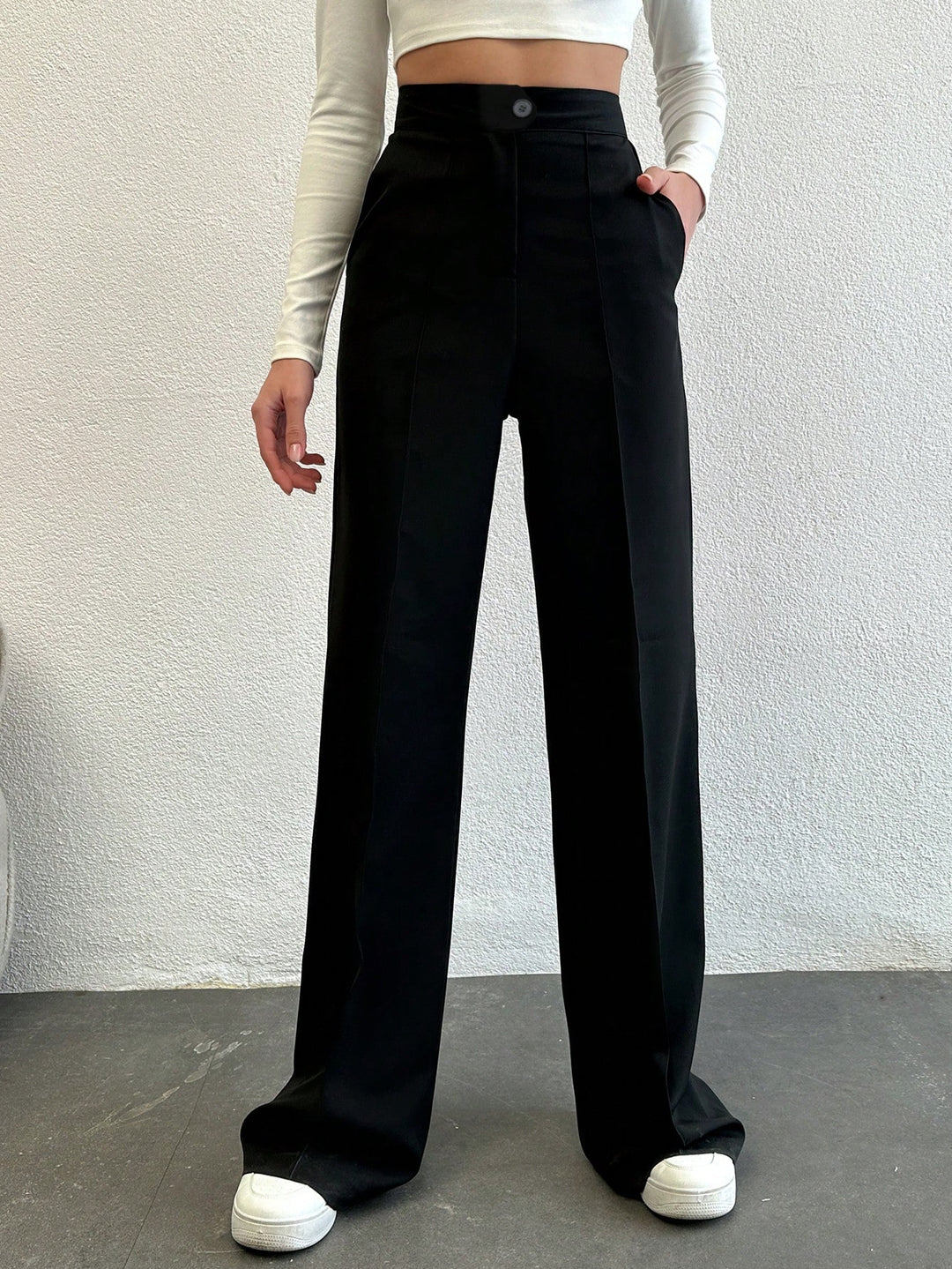Pantaloni SHEIN, negru