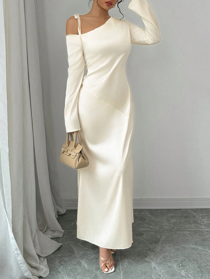 Shein maxi ruha, krémszínű