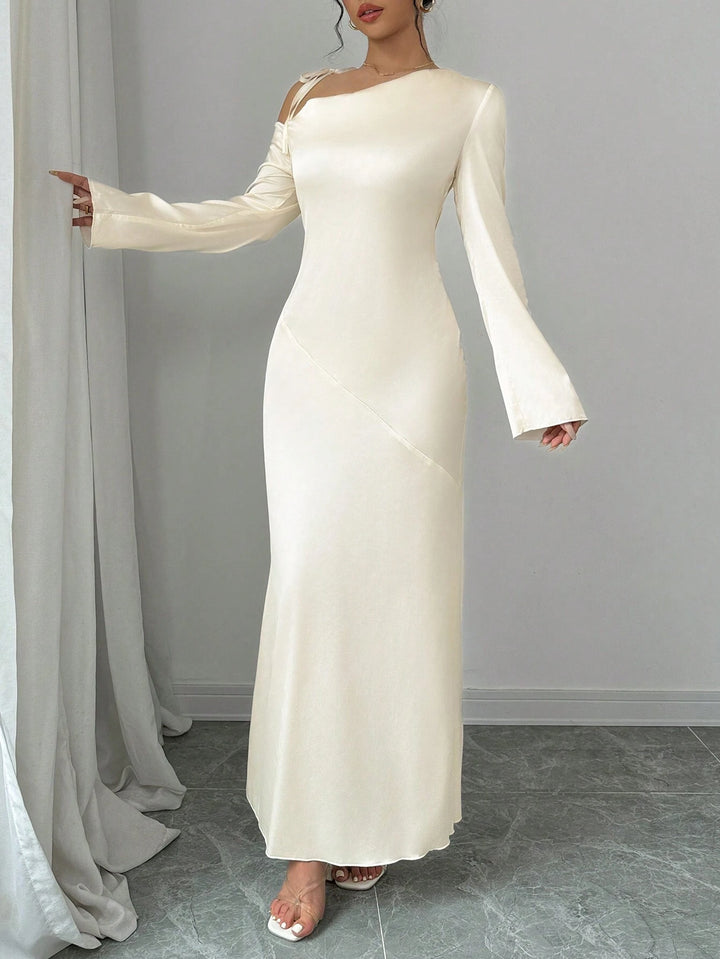 Shein maxi ruha, krémszínű