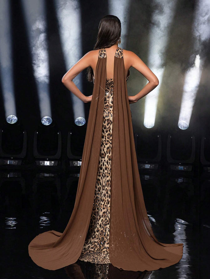 SHEIN Maxi ruha, barna