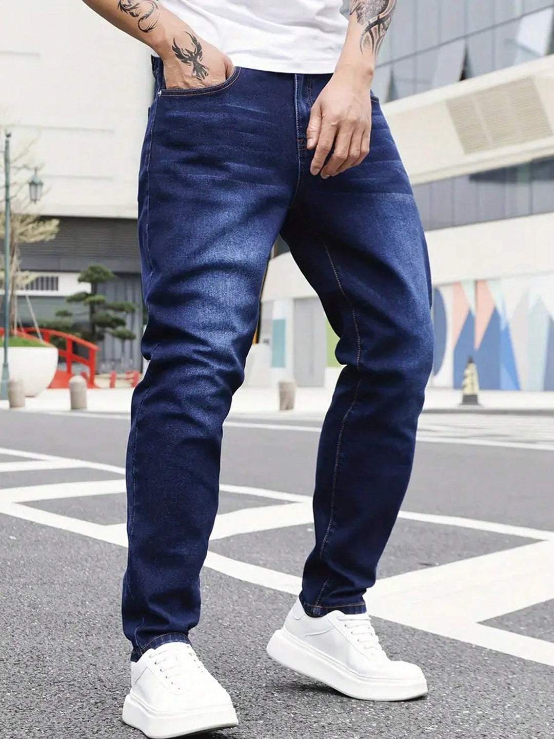 Jeans SHEIN, albastru