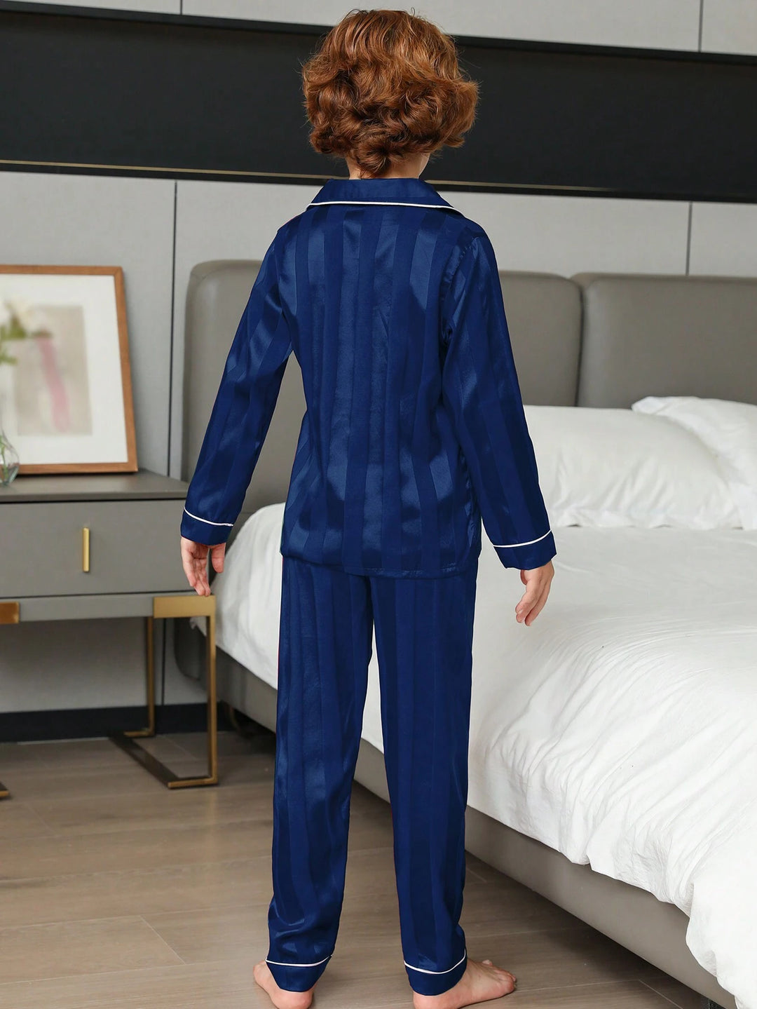 Compleu pijamale SHEIN, albastru