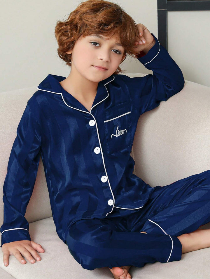 Compleu pijamale SHEIN, albastru