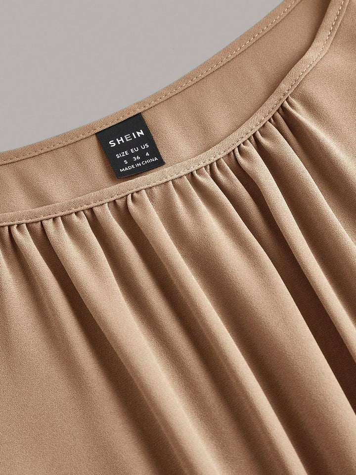 SHEIN midi ruha, khaki