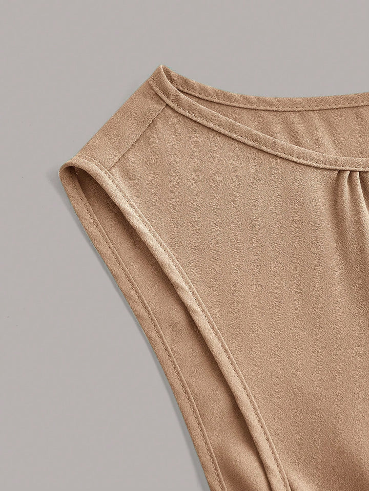 SHEIN midi ruha, khaki