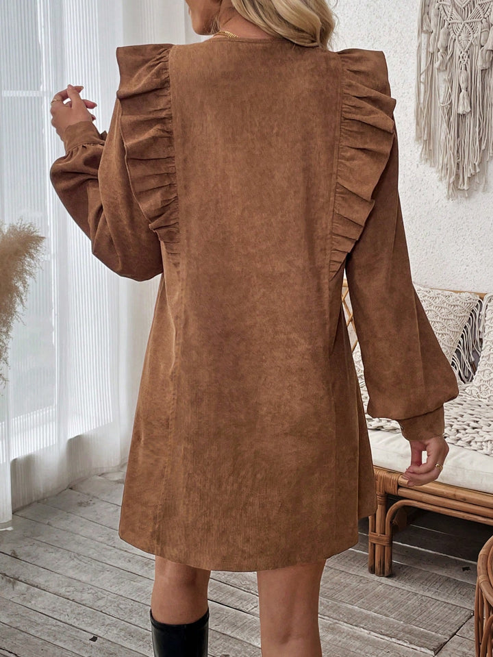 SHEIN mini ruha, barna