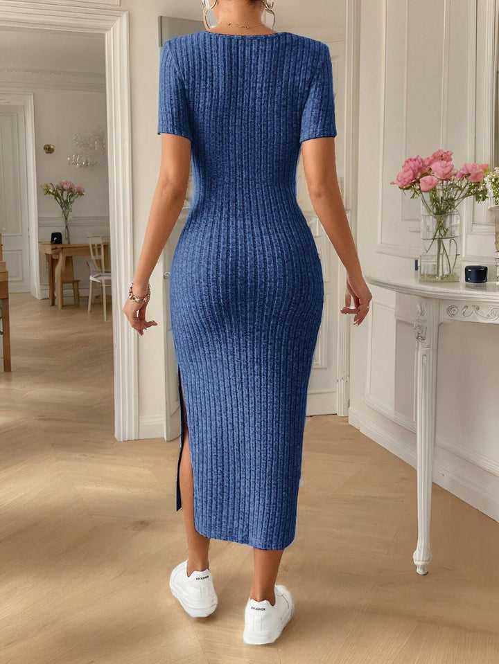 SHEIN maxi ruha, kék