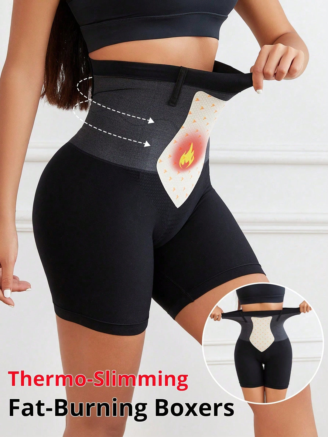 Lenjerie modelatoare SHEIN, negru