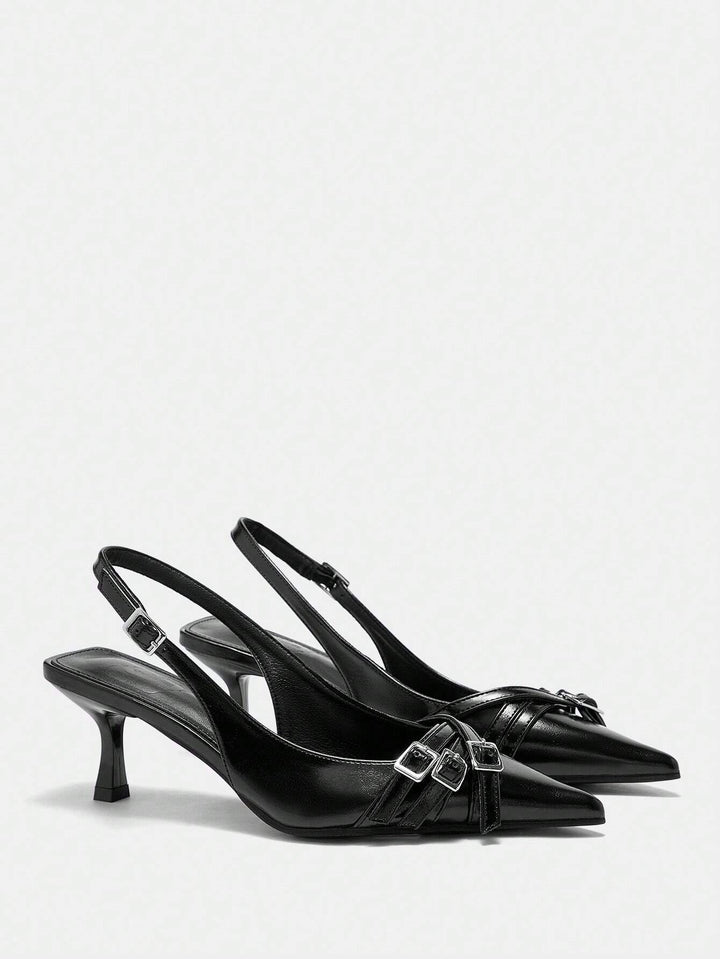 Pantofi cu toc SHEIN, negru