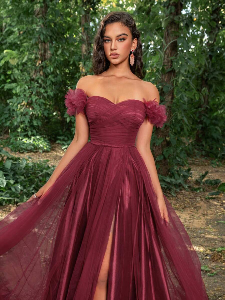 Rochie de ocazie SHEIN, vișiniu