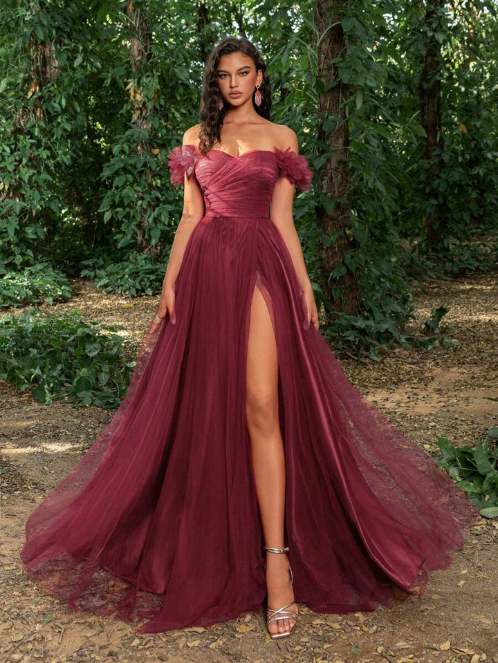 Rochie de ocazie SHEIN, vișiniu