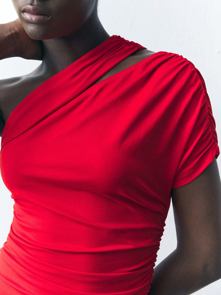 SHEIN maxi ruha, piros