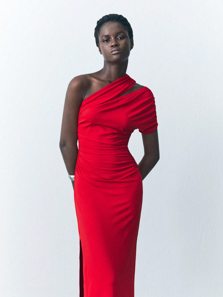 SHEIN maxi ruha, piros