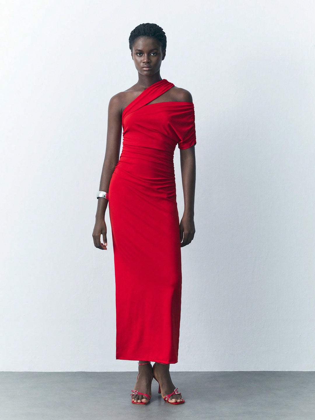 SHEIN maxi ruha, piros