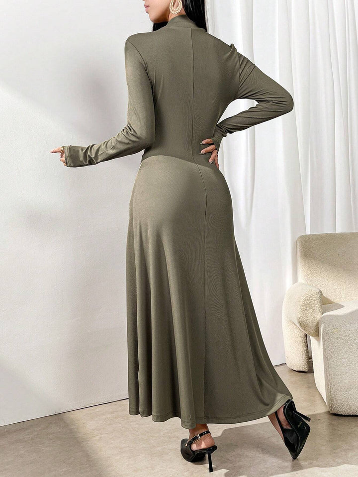 Shein maxi ruha, khaki