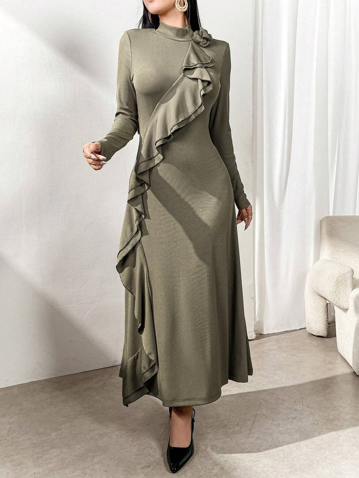Shein maxi ruha, khaki