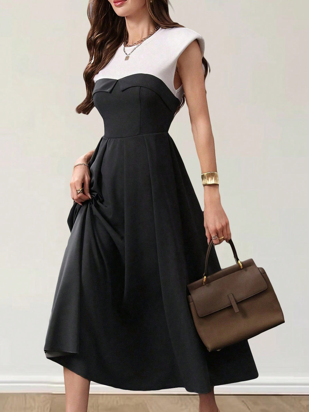 Rochie midi SHEIN, gri