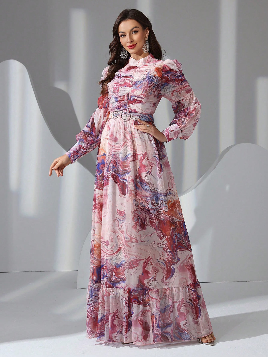 Rochie maxi SHEIN, roz
