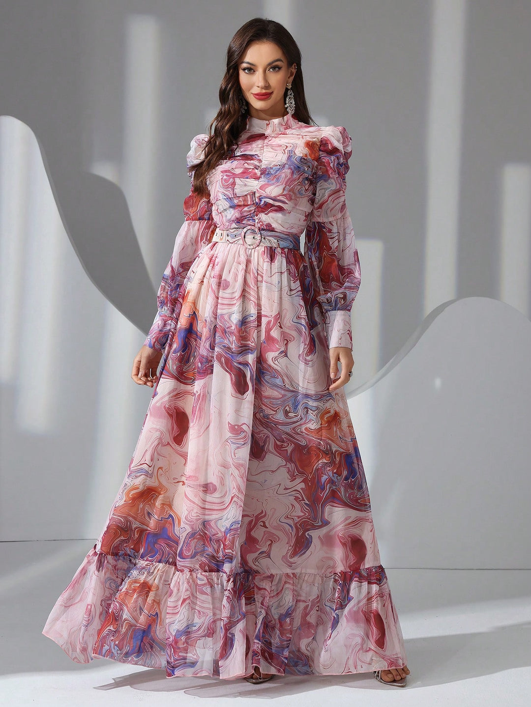Rochie maxi SHEIN, roz