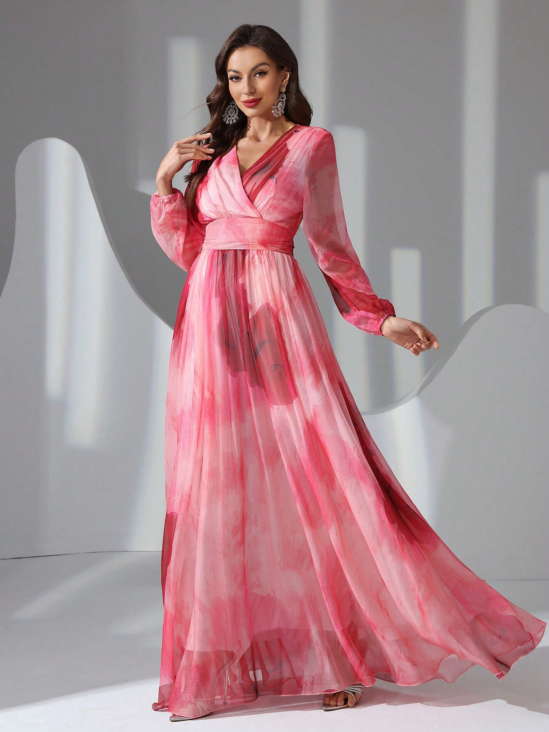 Rochie maxi SHEIN, roz