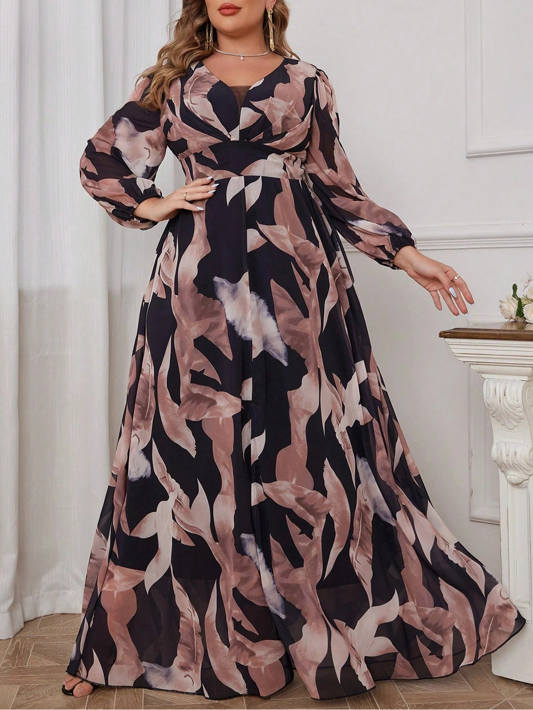 Rochie maxi SHEIN, mix culori