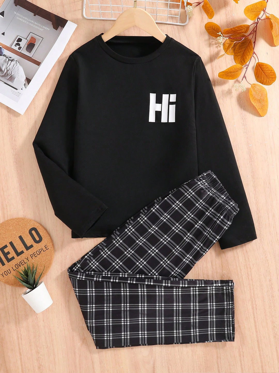 Pijama SHEIN, negru