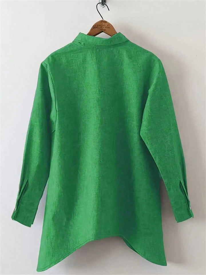 Bluza asimetrică SHEIN, verde