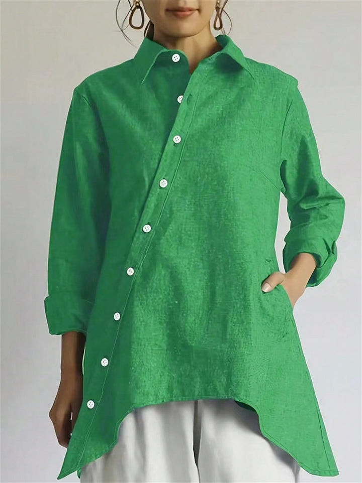 Bluza asimetrică SHEIN, verde