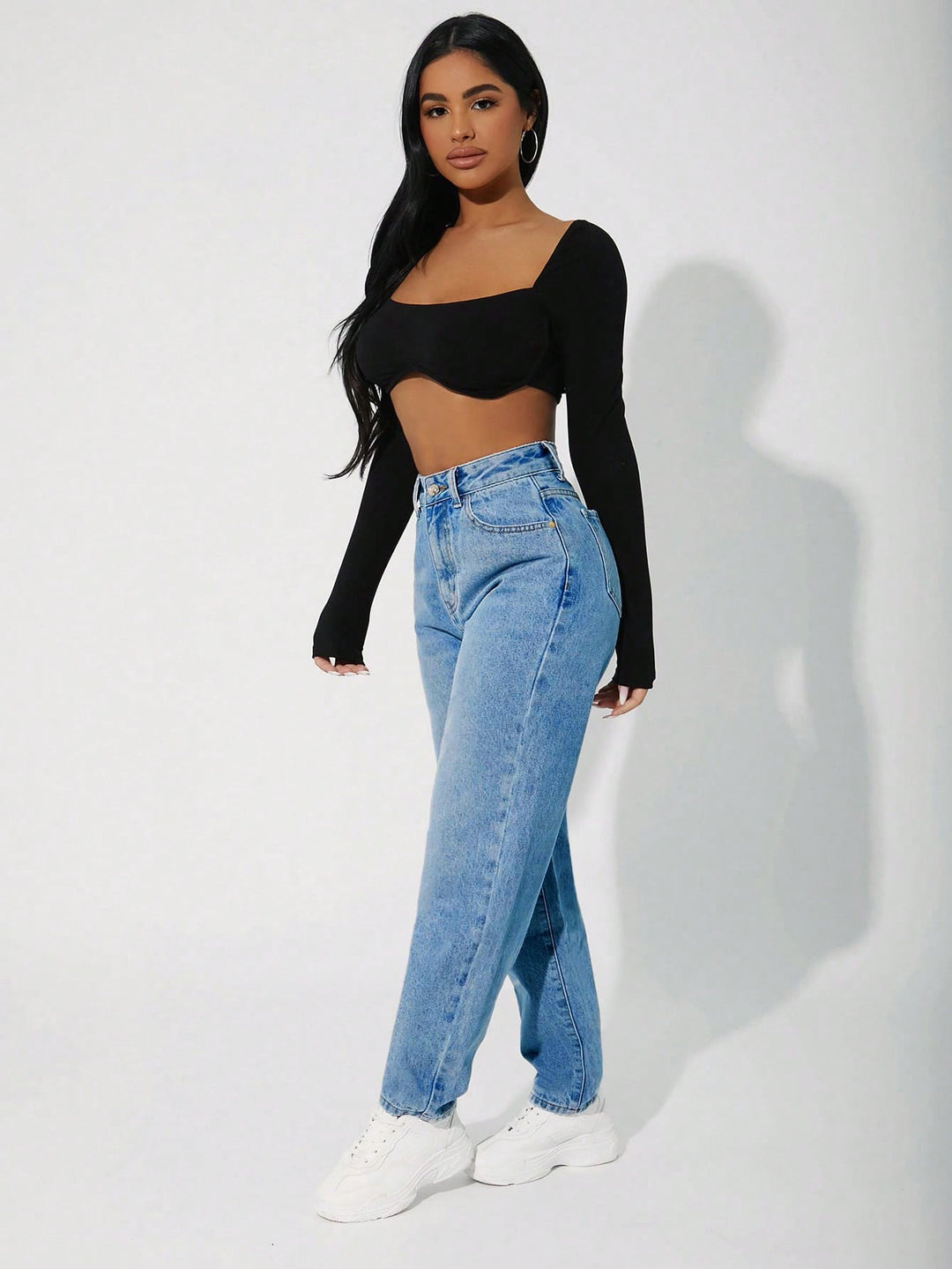 Jeans SHEIN, albastru