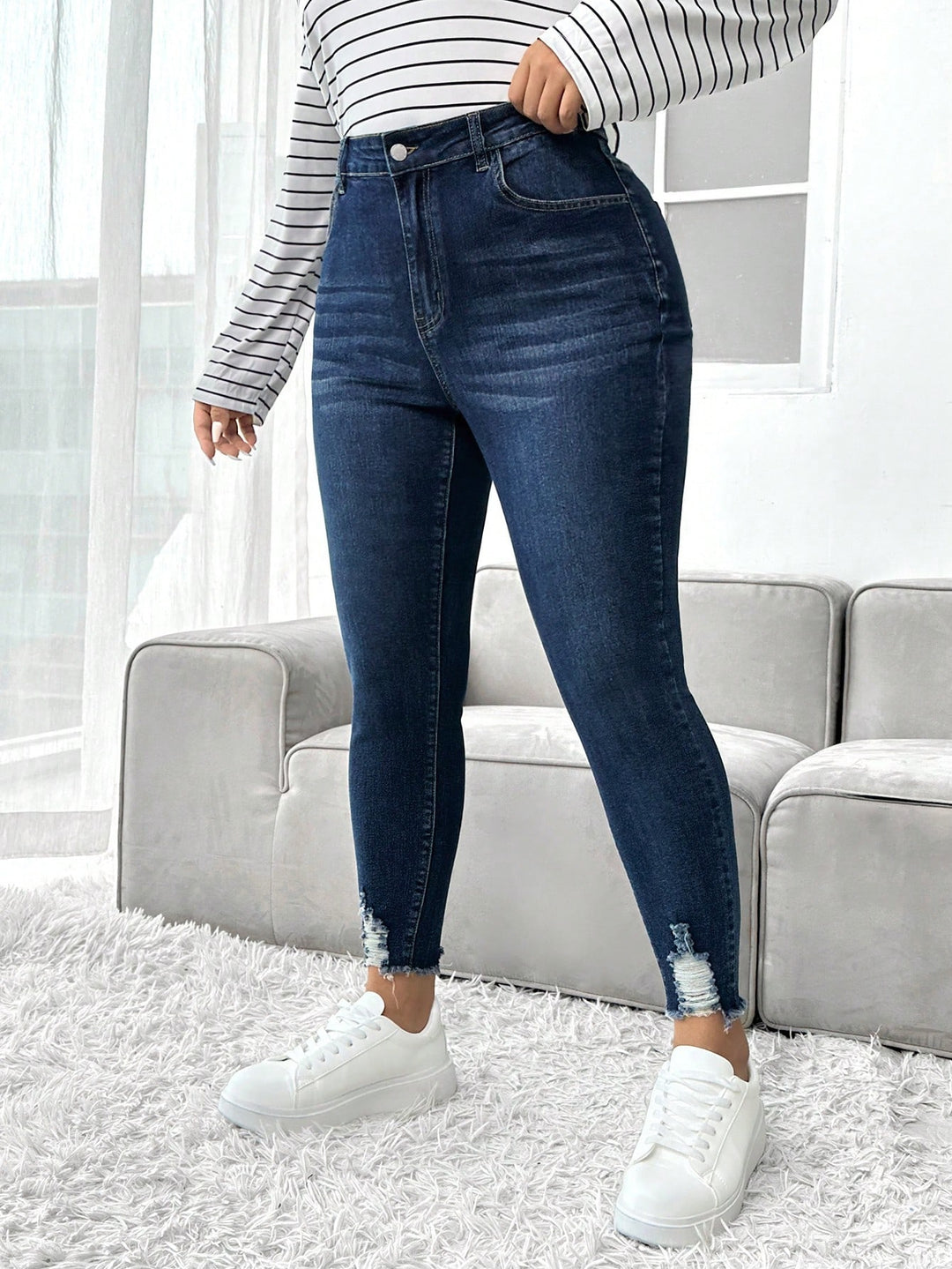 Jeans SHEIN, albastru