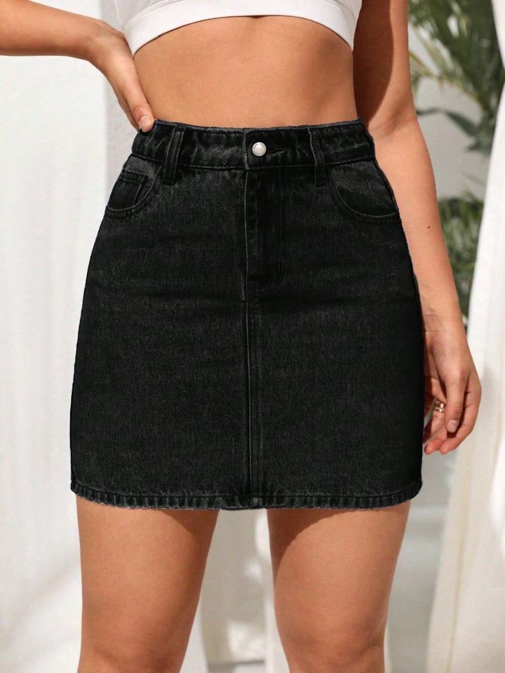 Fustă mini SHEIN, negru